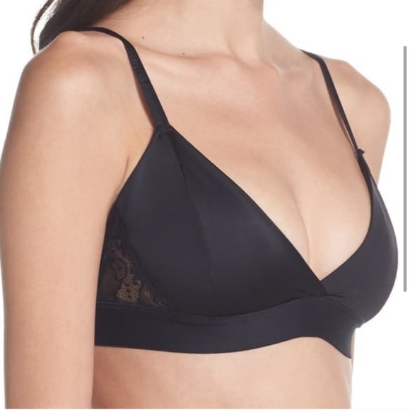 NWT Sam Edelman Black Lace Bonded Bra - Picture 4 of 6